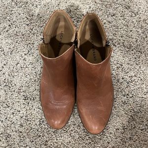 Lucky brand camel booties